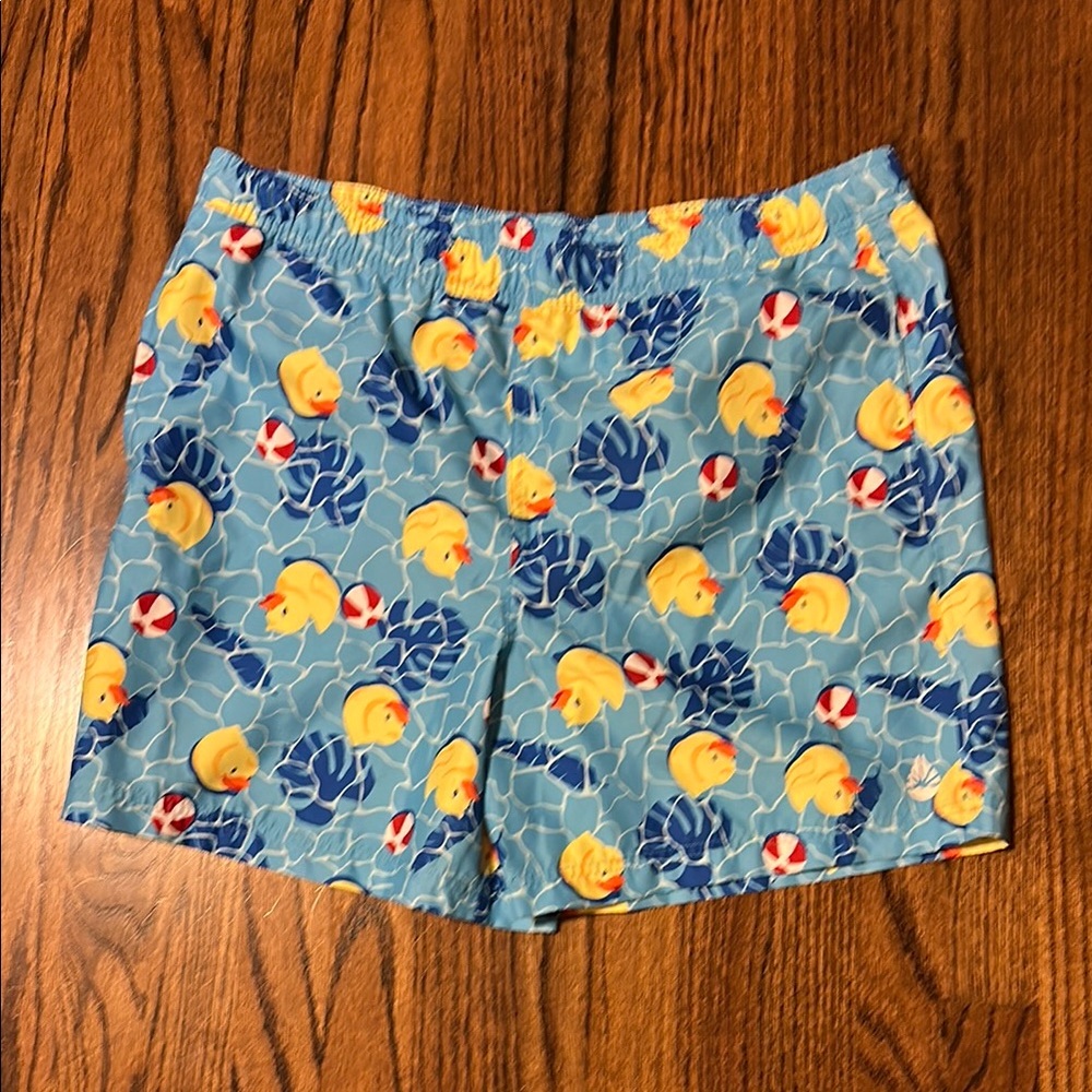Rubber ducky swim trunks size XL